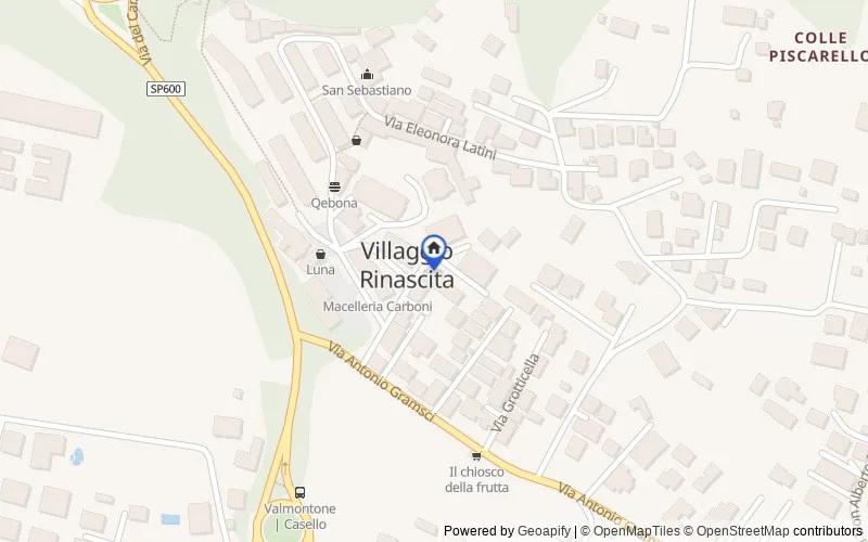 区域地图：Via Mameli, 4, 00038 Valmontone RM, Italia, Valmontone, Roma