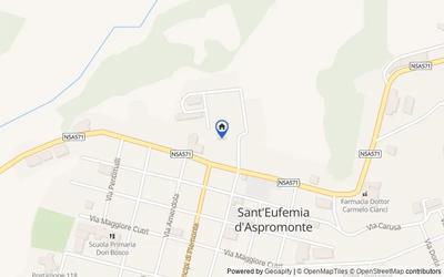 Mappa della zona: vicino alla stazione ferrovie Calabro Lucane, 89027, Sant'Eufemia d'Aspromonte, Reggio di Calabria