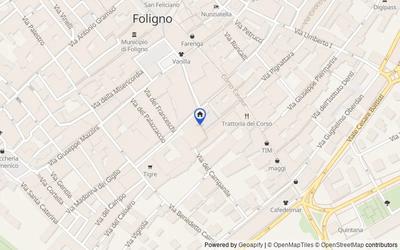 Mappa della zona: piazza santa angela, n. 3/a, 6034, Foligno, Perugia
