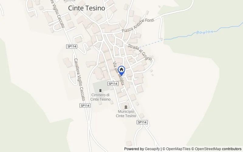 区域地图：Via del Moléta,, 38050, Cinte Tesino, Trento