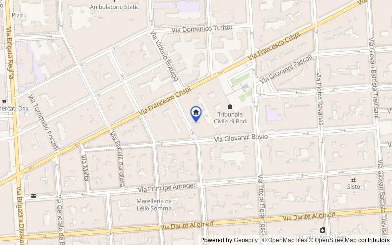 Mappa della zona: via Saverio Costantino, 28, Bari, Bari