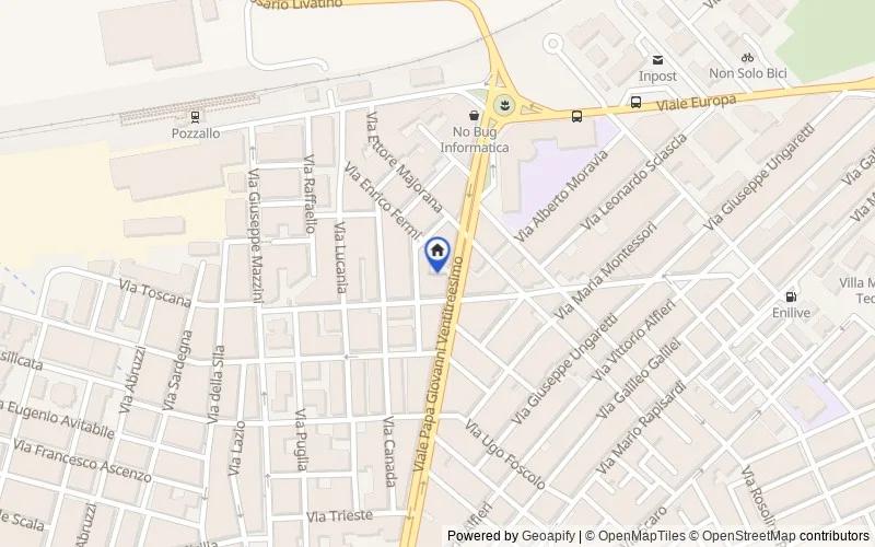 Mappa della zona: Viale Papa Giovanni XXIII, 53, 97016 Pozzallo RG, Italia, Monterosso Almo, Ragusa
