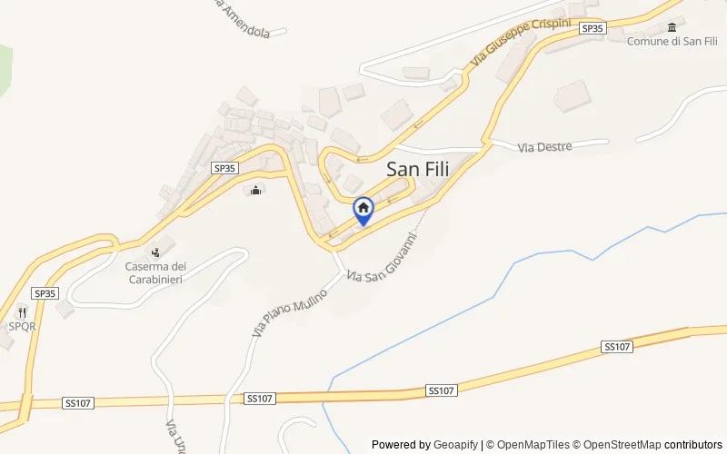 Mapa de la zona: Via XX Settembre, 120, 87037, San Fili, Cosenza