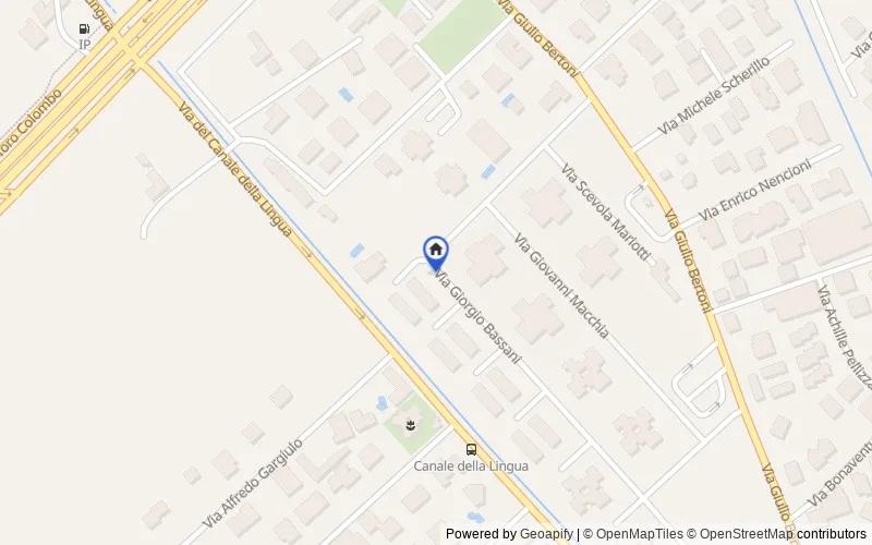 Mappa della zona: VIA GIORGIO BASSANI, 00124, Roma, Roma