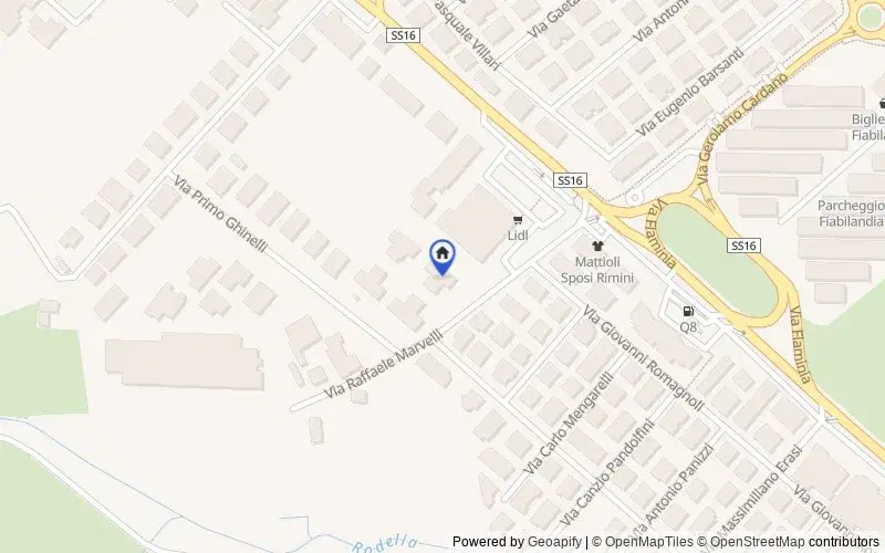 Mappa della zona: Via Raffaele Marvelli, 7, 47924 Rimini RN, Italia, 47924, Rimini, Rimini
