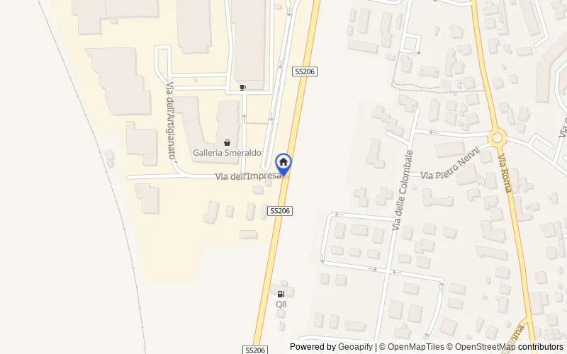 区域地图：Strada Statale 206 Emilia, Collesalvetti, Livorno