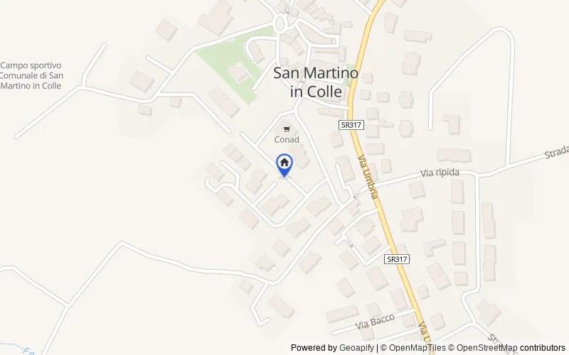 Mappa della zona: Via Tertulliano Marzani, Santa Sabina, 06132, Perugia, Perugia