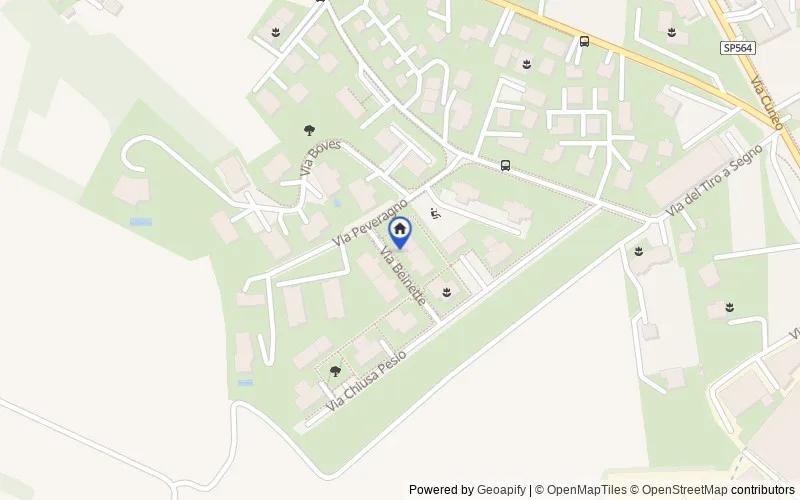 Mapa de la zona: Via Beinette, 1, 12084 Mondovì CN, Italia, Mondovì, Cuneo