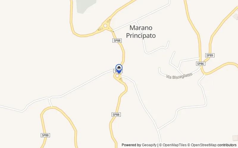 Mappa della zona: Via Persanolento, 87040, Marano Principato, Cosenza