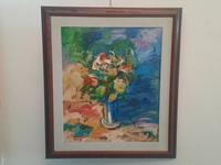 (Lotto n.2) - BERNAZZOLI IVO "FIORI" - olio su masonite,...