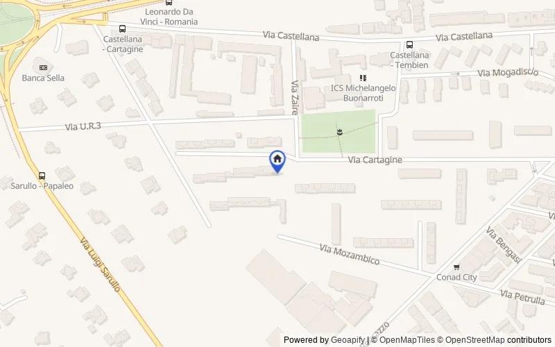 Mappa della zona: Via Cartagine, 12, 90135 Palermo PA, Italia, Palermo, Palermo