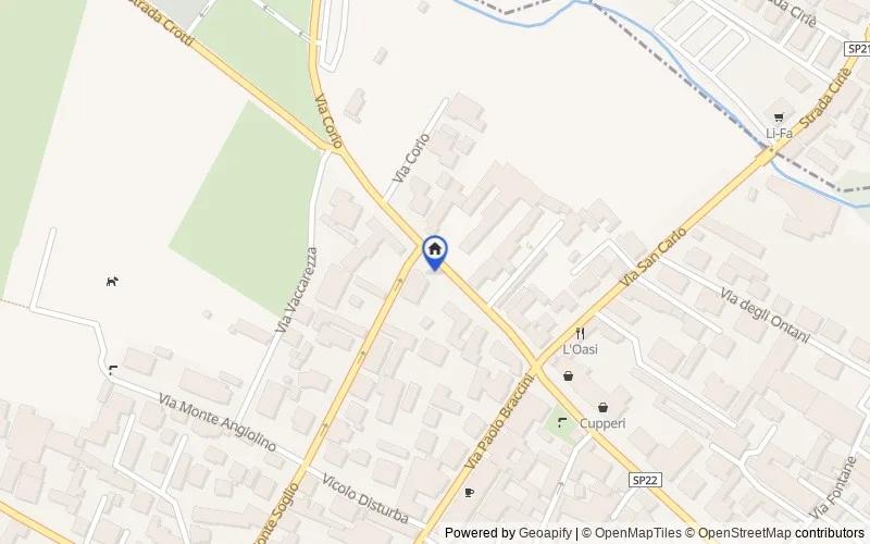 Mappa della zona: Via Corio, 12, 10073 Ciriè TO, Italia, Ciriè, Torino