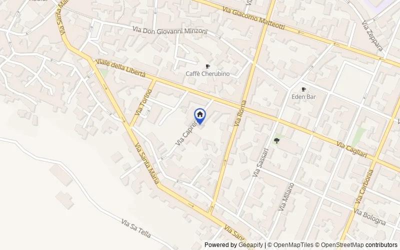 区域地图：Via Caprera, 13/15, 09036, Guspini, Sud Sardegna