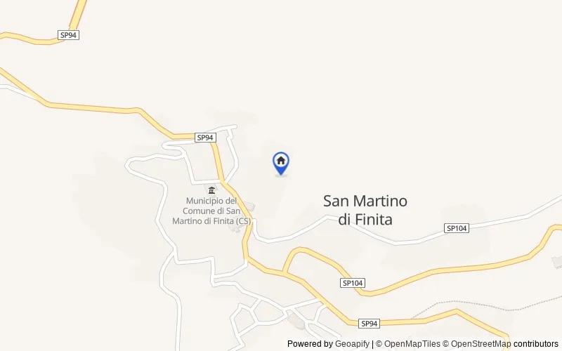 区域地图：Via Maglicat, 87010, San Martino di Finita, Cosenza