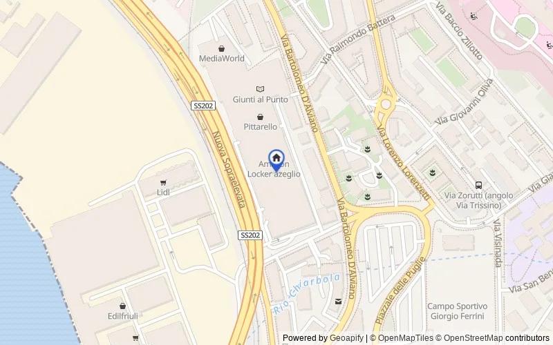 Mappa della zona: Via Italo Svevo 14 - 16, 34144, Trieste, Trieste