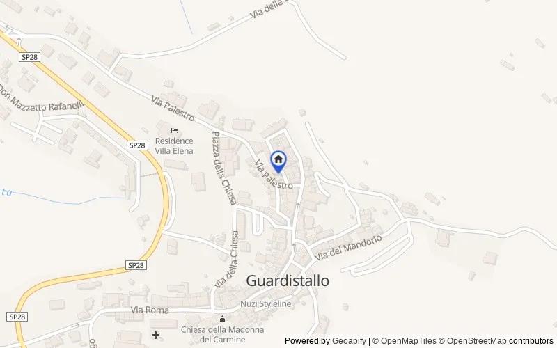 Mappa della zona: Via Traversa, 1, 56040 Guardistallo PI, Italia, Guardistallo, Pisa