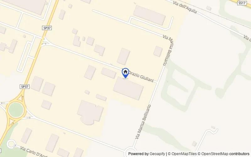 Mappa della zona: Via Orazio Giuliani, 7, 67100 L'Aquila AQ, Italia, L'Aquila, L'Aquila