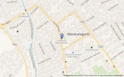 Mappa della zona: Comune di Maracalagonis, 09040, Maracalagonis, Cagliari