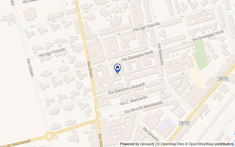 Mappa della zona: Via Gaetano Donizetti, 25, 74123 Taranto TA, Italia, Taranto, Taranto