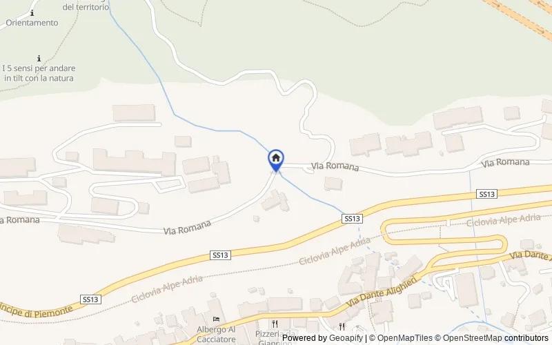 Mappa della zona: Via Romana, 33018 Tarvisio UD, Italia fraz. Coccau, Tarvisio, Udine
