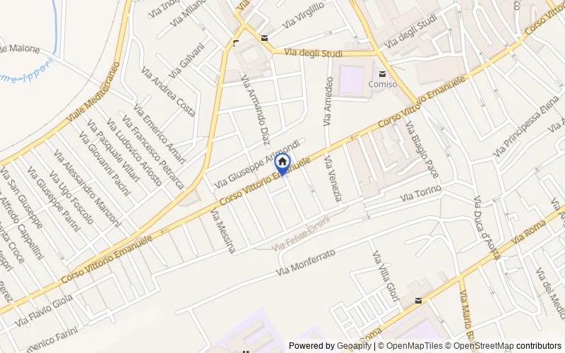 Map of the area: Via Verona, 13, 97013 Comiso RG, Italia, Comiso, Ragusa