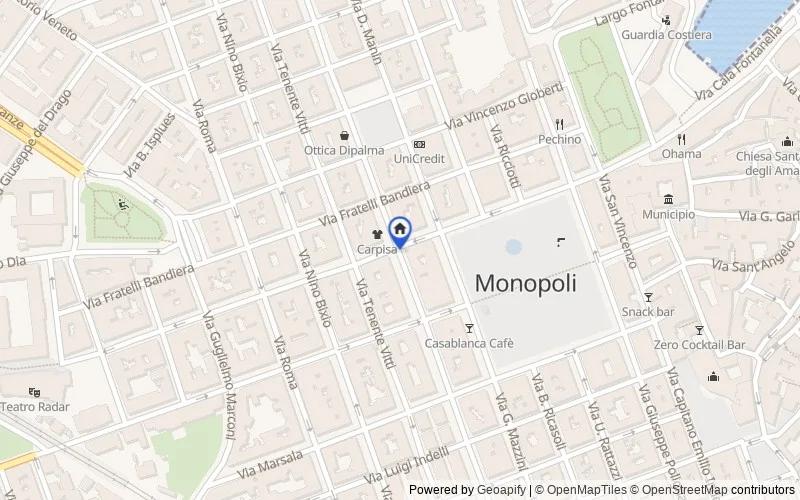 Mapa de la zona: Via Enrico Fermi, 20, 70043, Monopoli, Bari