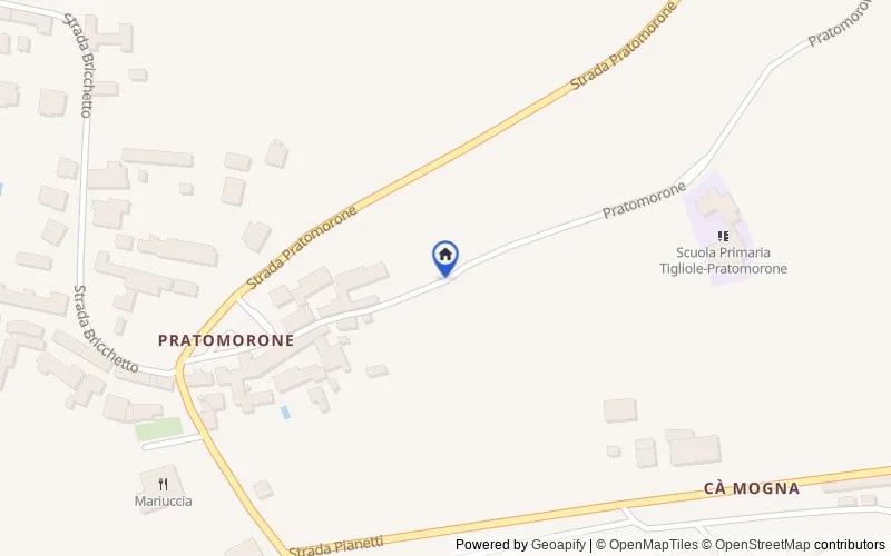 Mappa della zona: Strada Pratomorone, 49, 14016 Pratomorone AT, Italia, Tigliole, Asti