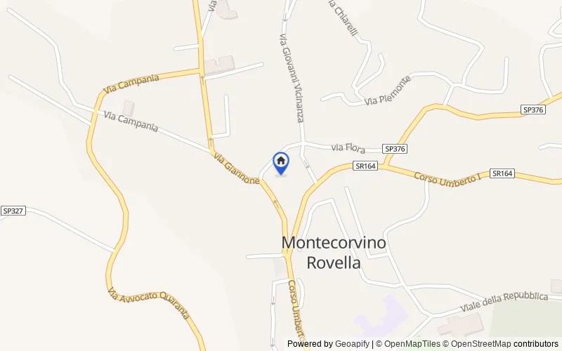 区域地图：Via Mattei Giudice, 16, 84096 Montecorvino Rovella SA, Italia, Montecorvino Rovella, Salerno