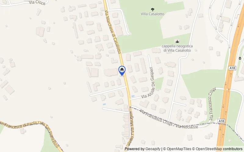 Map of the area: Via Marchese di Casalotto, 74, 95025 Aci Sant'Antonio CT, Italia, 95025, Aci Sant'Antonio, Catania