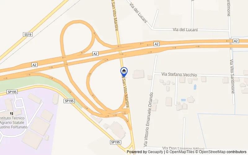 Map of the area: Via San Vito Martire Civici 90-92-94-96, Eboli, Salerno
