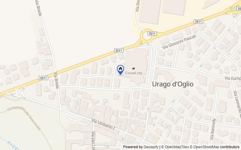 Mappa della zona: Via Don Alberto Donina, 8, 25030 Urago d'oglio BS, Italia, 25030, Urago d'Oglio, Brescia
