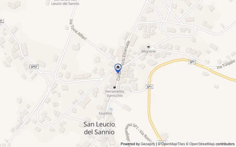 Karte der Umgebung: Via Vittorio Emanuele, 60/A - 62 - 62/A - 64, 82010, San Leucio del Sannio, Benevento