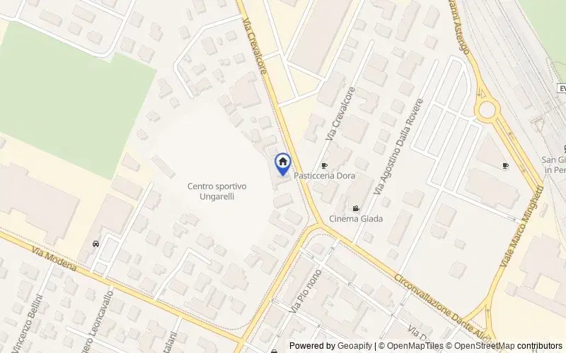 Mappa della zona: Via Crevalcore n. 10/12, 40017, Valsamoggia, Bologna