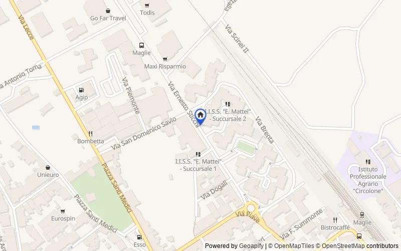 Mappa della zona: Via Ernesto Sticchi 10, 73024, Maglie, Lecce