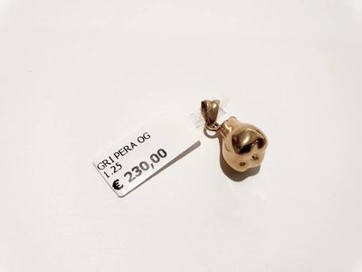 (Lotto n.1848) un ciondolo in oro giallo 18 kt a forma di pera gr. 1,20