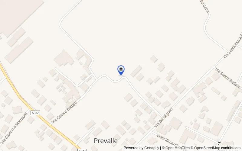 Mappa della zona: Via C. Battisti, 35, 25080, Prevalle, Brescia