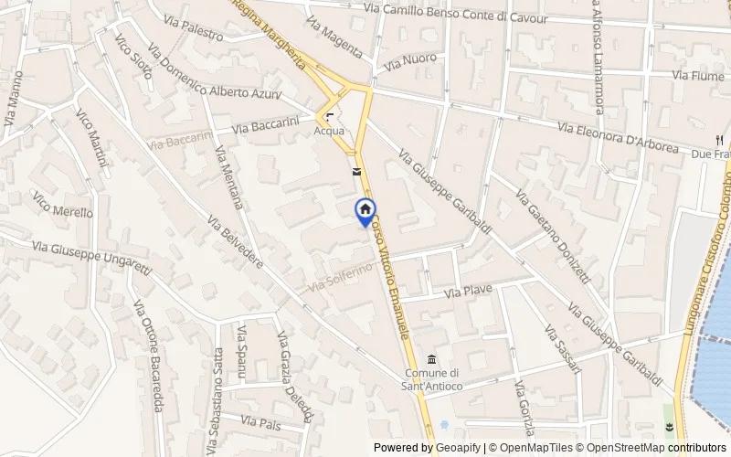 Mappa della zona: Corso Vittorio Emanuele, 50, 09017 Sant'Antioco CI, Italia, Sant'Antioco, Sud Sardegna