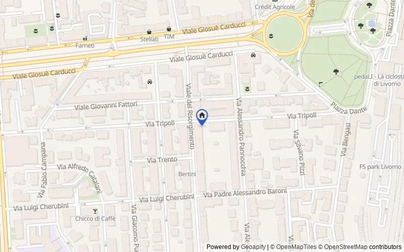 Mappa della zona: Via Tripoli, 68, 57124 Livorno LI, Italia, Livorno, Livorno