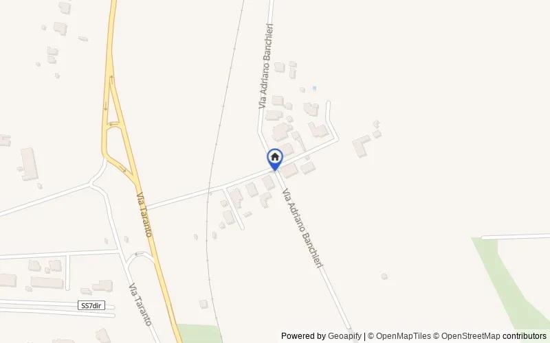 区域地图：Via A. Banchieri, 34, 74010 Statte TA, Italia, Statte, Taranto