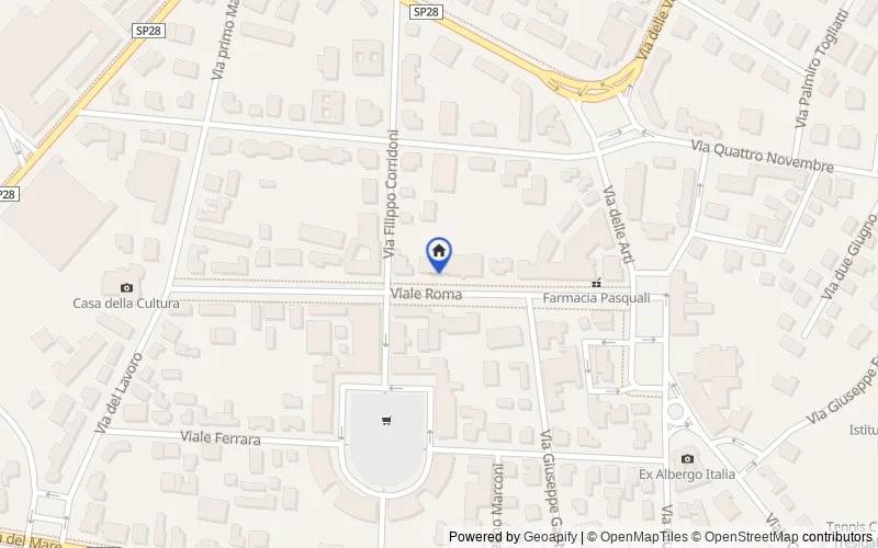 Carte du secteur : Viale Roma, 54, 44039 Tresigallo FE, Italia, 44039, Tresignana, Ferrara
