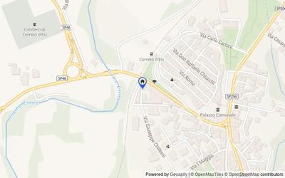 Mappa della zona: Via Chillemi Giuseppe, 1, 60043 Cerreto d'Esi AN, Italia, Cerreto d'Esi, Ancona