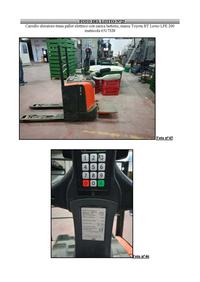 CARRELLO ELEVATORE-TRANS PALLET elettrico con...