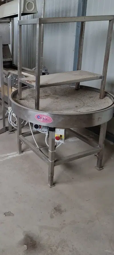 TAVOLO ROTANTE MODELLO 1000 ACCIAIO INOX MARCA C.A.M.A. SPA 