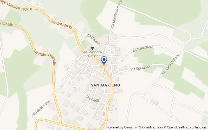 Carte du secteur : Piazza del Palazzo, 3, 67021 San Martino AQ, Italia, Barisciano, L'Aquila