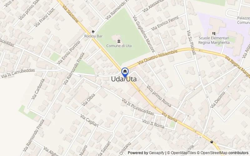 Carte du secteur : Uta, Uta, Cagliari