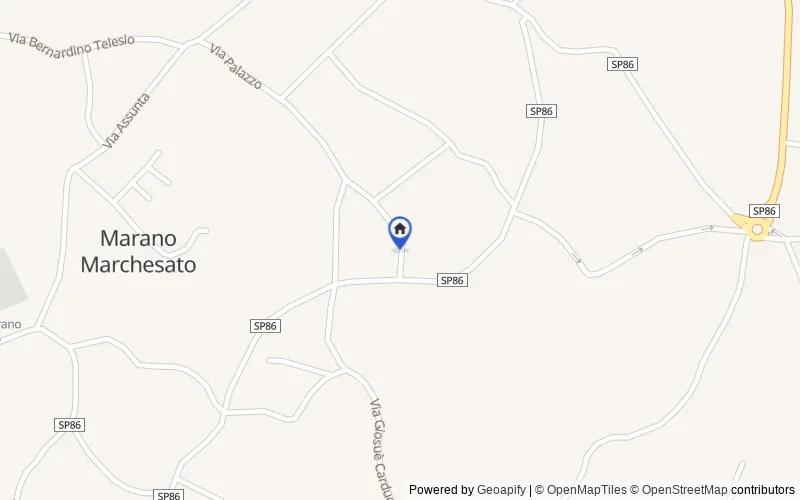 Mapa de la zona: via Giorgio Almirante, 4, 87040, Marano Marchesato, Cosenza
