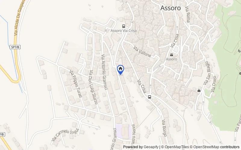 Mappa della zona: Via Pietro Nenni  218, 94010, Assoro, Enna