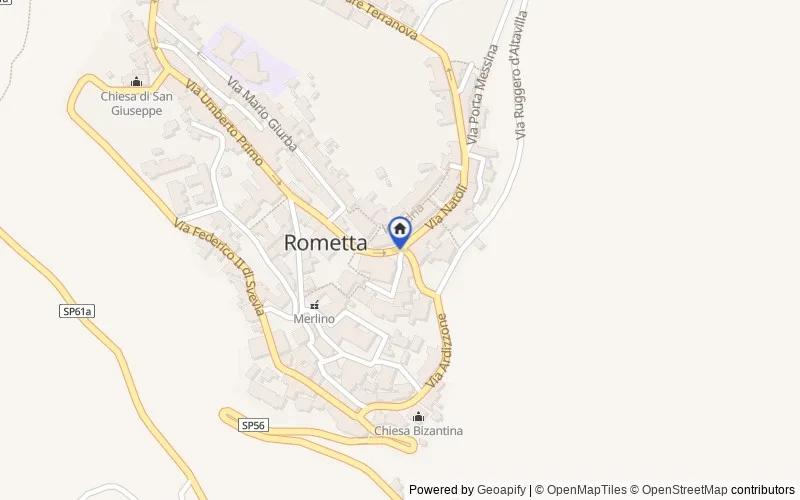 Map of the area: Rometta, 98043, Rometta, Messina
