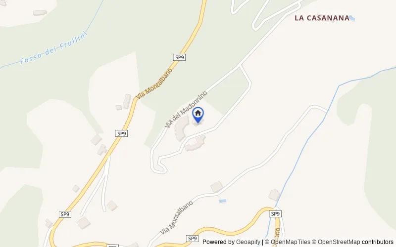Karte der Umgebung: Via del Madonnino, 2, 51035 Lamporecchio PT, Italia, Lamporecchio, Pistoia