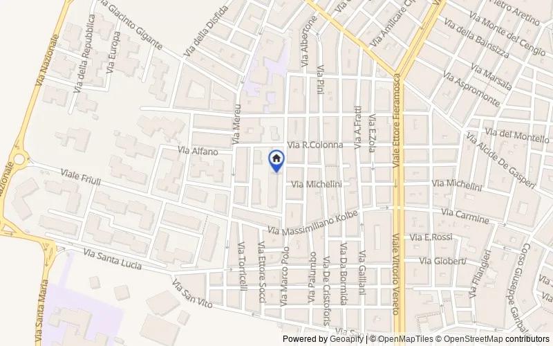 Mappa della zona: Via Barbaschello, 9, 70033 Corato BA, Italia, 70033, Corato, Bari
